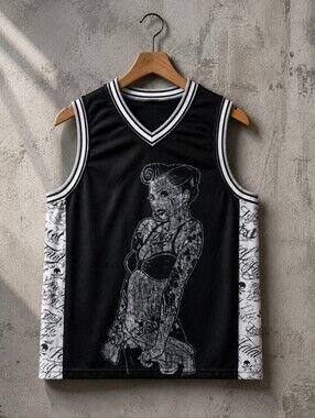 Vintage Fatal Clothing Mesh Basketball Jersey
